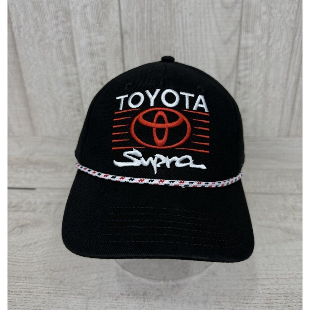 TOYOTA Supra Black Rope Hat Cap Classic Red White 2026 Cotton Embroidered New